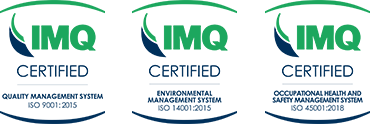 Certificazioni IMQ UNI EN ISO 9001, 14001 e 45001